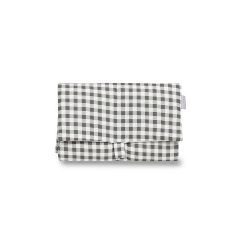 Cambiador Portátil Vichy Gris Oscuro de Don Algodón – Suave, Impermeable y Plegable