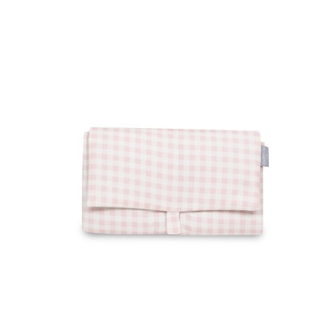 Cambiador Portátil Vichy Rosa de Don Algodón – Suave, Impermeable y Plegable