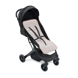 Colchoneta Reversible para Silla de Paseo – Modelo Pétalos Flores Rosa