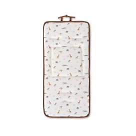 Colchoneta Reversible para Silla de Paseo Interbaby – Modelo Jirafa Savanna Beige