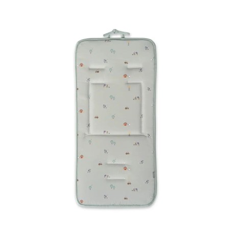 Colchoneta Reversible para Silla de Paseo Interbaby – Modelo Granja Koala Verde
