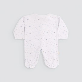 Pelele de Bebé Blanco Estampado Estrellas | Ropa Cálida
