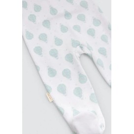 Pelele de Bebé Blanco con Estampado de Globos | Manga Larga