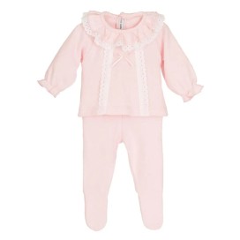 Conjunto Bebé Jubón y Polaina Rosa Model Gregal