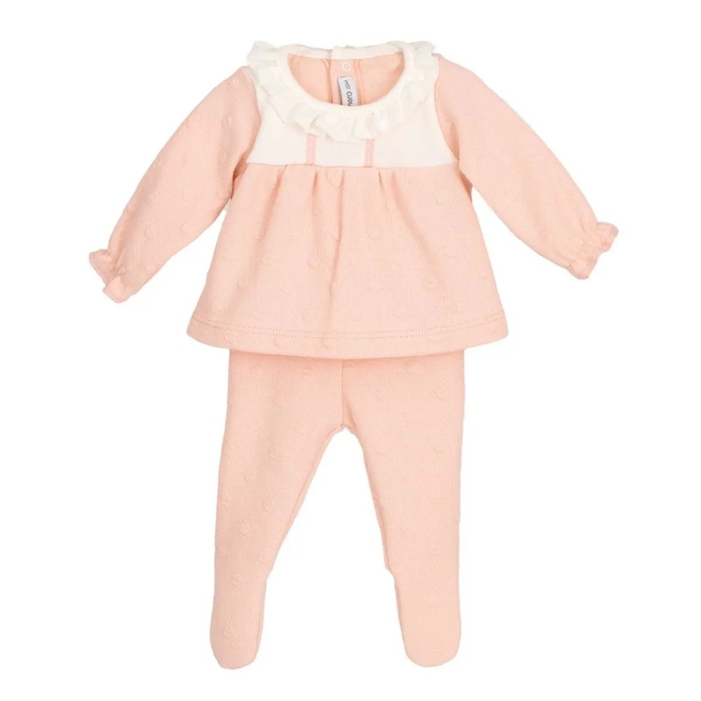 Conjunto Bebé Jubón y Polaina Melocotón Modelo buran