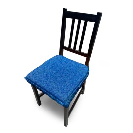 Cojín Acolchado para Silla 40x40 cm Color Azul | Confort