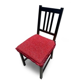 Cojín Acolchado para Silla 40x40 cm Color Rojo | Confort