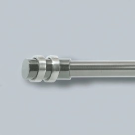 Barra de Cortina Extensible Metálica Plata