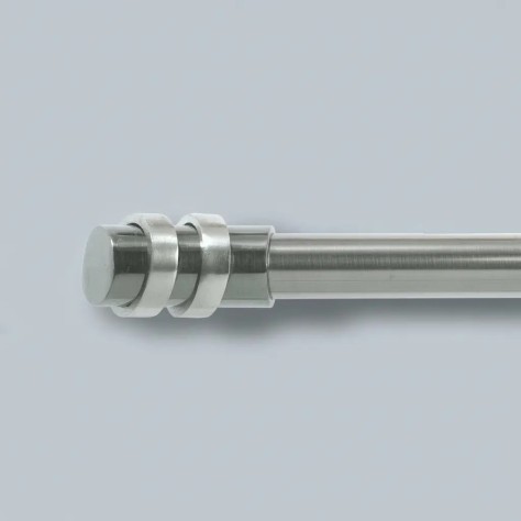 Barra de Cortina Extensible Metálica Plata