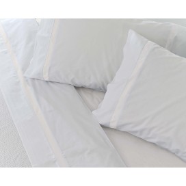 Juego de Sábanas 100% Algodón Percal de 200 Hilos – Blanco Puro Premium