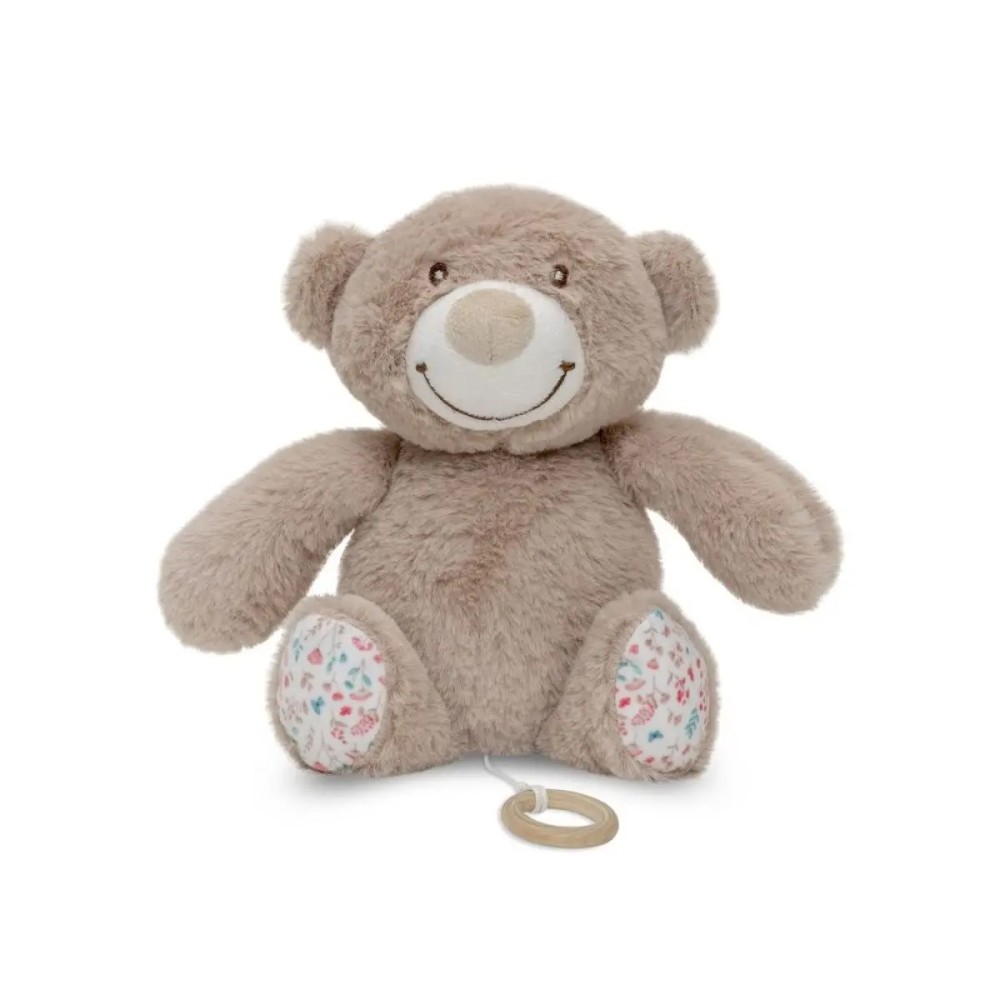 Peluche Musical para Bebé - Osito Bear Pétalos Flores Interbaby (22 cm)