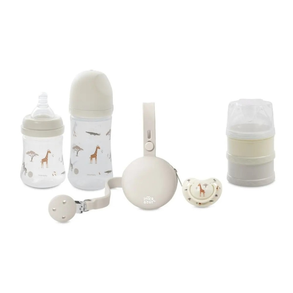 Set de Lactancia de 6 Piezas - Savanna Beige Interbaby