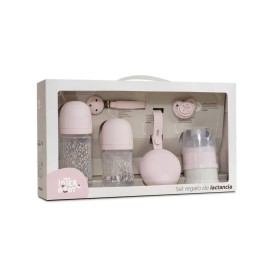 Set de Lactancia de 6 Piezas - Flores Pétalos Rosa Interbaby