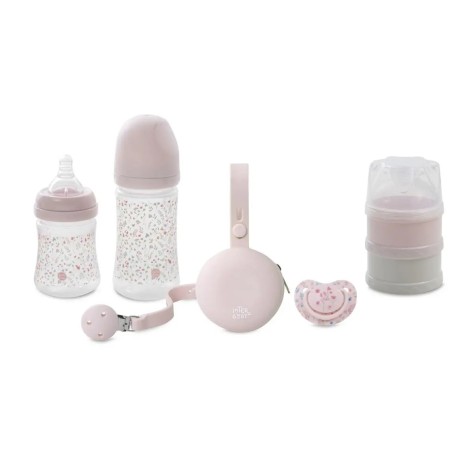 Set de Lactancia de 6 Piezas - Flores Pétalos Rosa Interbaby