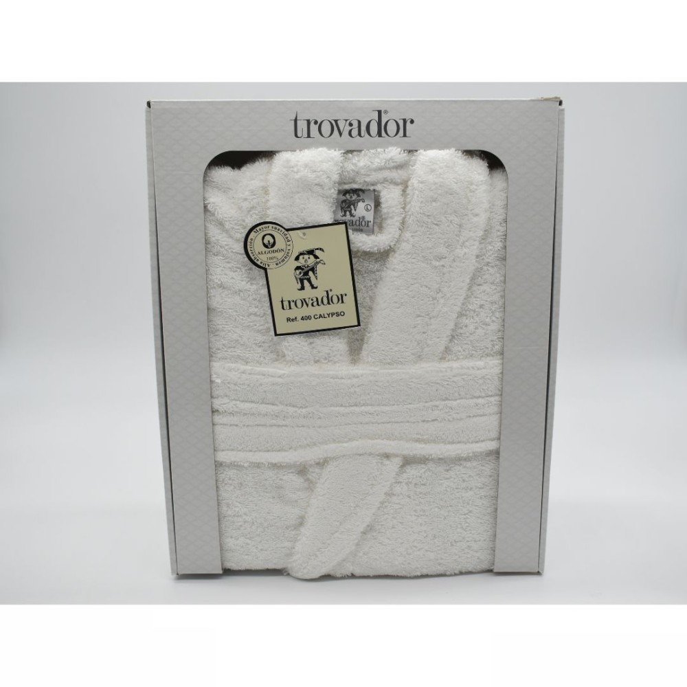 Albornoz Calypso Blanco Trovador de algodón 100%