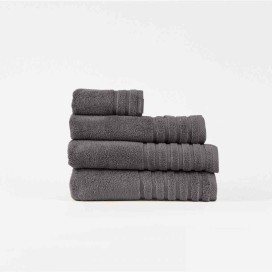 Toalla de Baño 100% Algodón Zero Twist Don Algodón – Color Gris (600 g/m²)