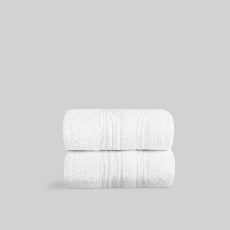 Toalla blanca de algodón – Rizo 400 g/m²