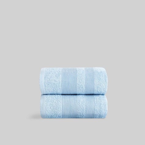 Toalla azul de algodón – Rizo 400 g/m²