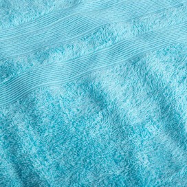 Toalla turquesa de algodón – Rizo 400 g/m²