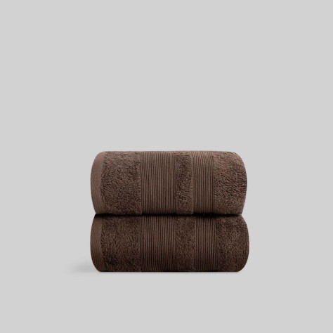 Toalla chocolate de algodón – Rizo 400 g/m²