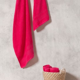 Toalla Fucsia de Algodón – Rizo 400 g/m²