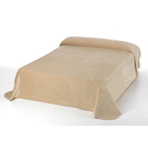 Manta de Terciopelo Mora Beige – 480 g/m²