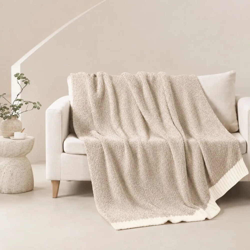 Plaid Angora Dolz Beige 130x170 cm