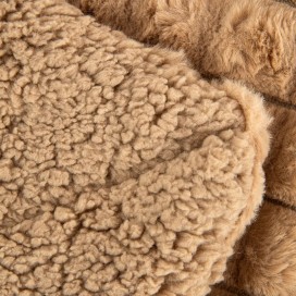 Plaid Amber Karamelo Beige 130x160 cm – Sedalina y Sherpa