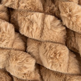 Plaid Amber Karamelo Beige 130x160 cm – Sedalina y Sherpa