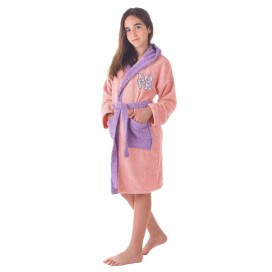 Albornoz Infantil FlowLove – 100% Algodón de Rizo Premium