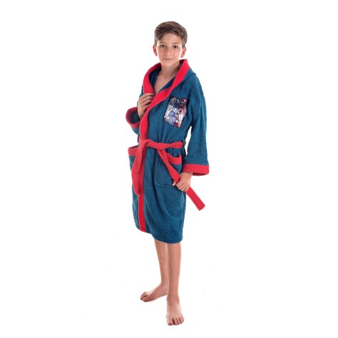 Albornoz Infantil 100% Algodón Rizo Gamer