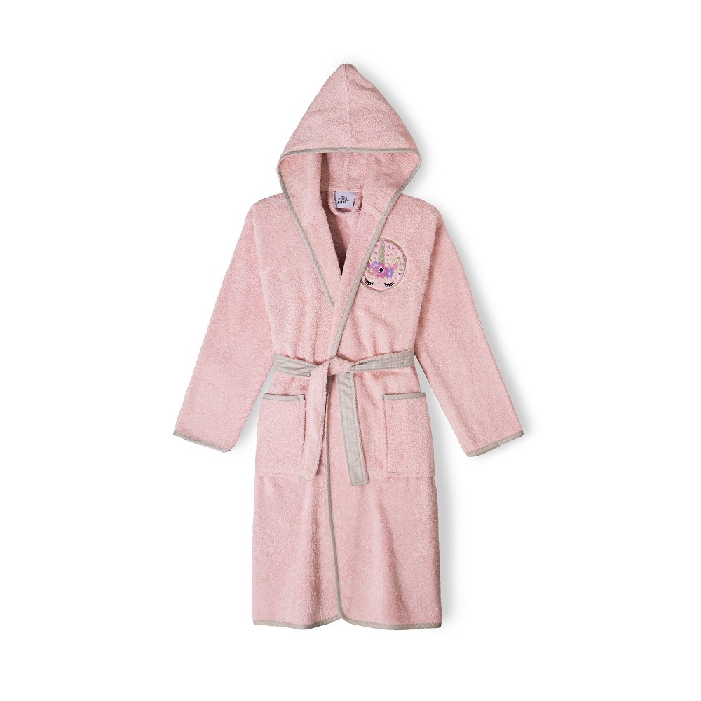Albornoz Infantil Rizo Unicornio Rosa 100% Algodón – Suavidad y Absorción