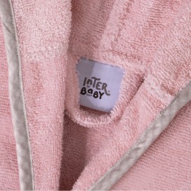 Albornoz Infantil Rizo Unicornio Rosa 100% Algodón – Suavidad y Absorción