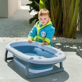 Albornoz Infantil Rizo Panda Turquesa 100% Algodón – Suavidad y Absorción