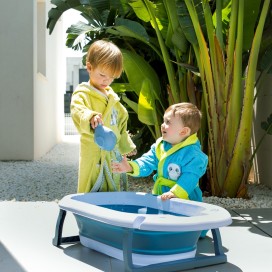 Albornoz Infantil Rizo Panda Pistacho 100% Algodón – Suavidad y Absorción