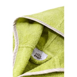 Albornoz Infantil Rizo Panda Pistacho 100% Algodón – Suavidad y Absorción
