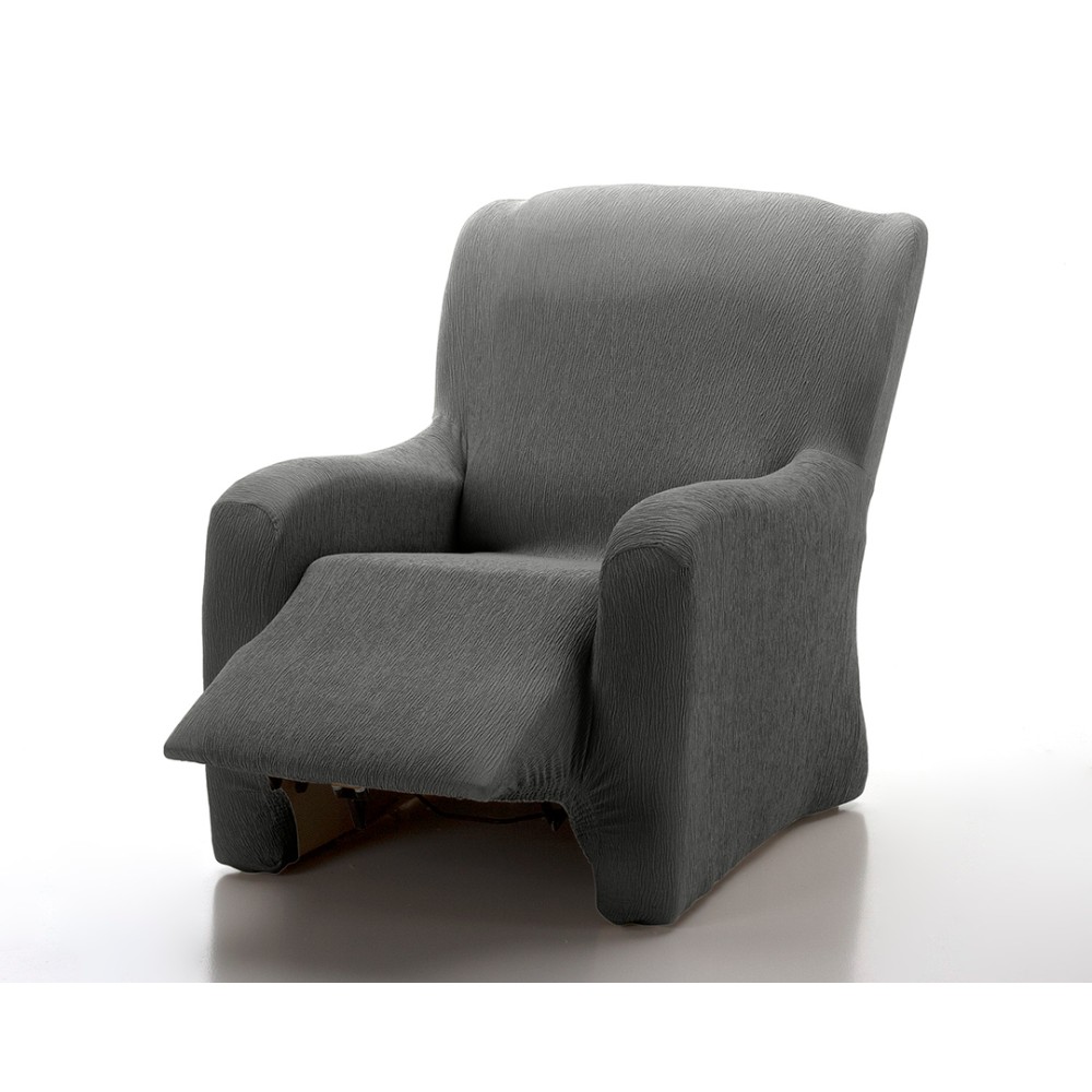 Funda Sillón Relax Elástica 1 Pieza Jara Antracita