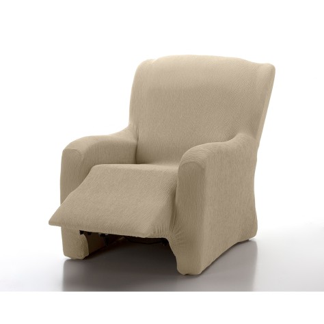 Funda Sillón Relax Elástica 1 Pieza Jara Natural