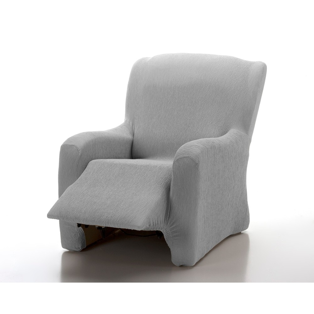 Funda Sillón Relax Elástica 1 Pieza Jara Gris
