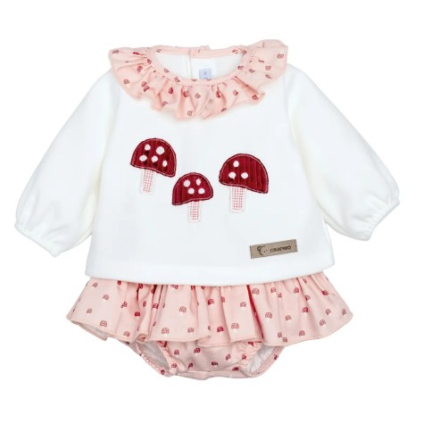 Conjunto Pololo Modelo Caldas de Calamaro (Rosa y Blanco)