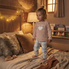 Pijama Madre e Hija a Juego True Love | Pijama Familiar de Invierno | Spandex