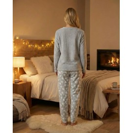 Pijama Mujer Invierno You Are My Warmth | Pijama Spandex Ositos Polares
