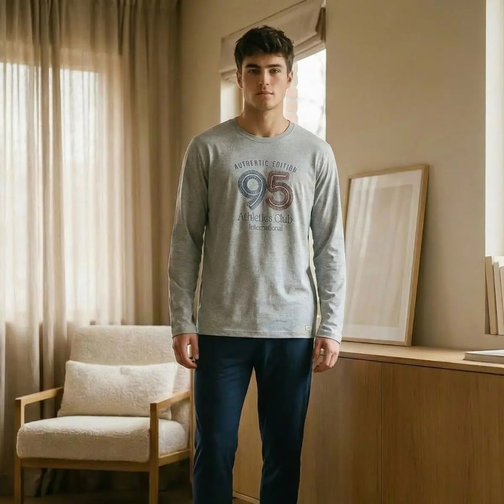 Pijama Hombre Invierno 95 Athletics Club | Pijama Largo Spandex