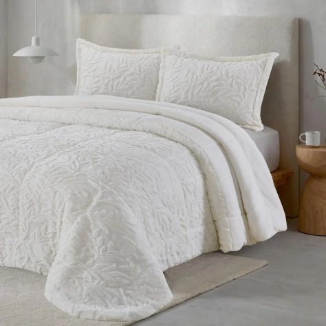 Conforter Silva color natural con relieve – Fun&Deco