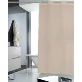 Cortina de Baño Beige Lisa 180x200 cm – Stilia Home