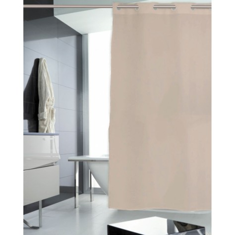 Cortina de Baño Beige Lisa 180x200 cm – Stilia Home