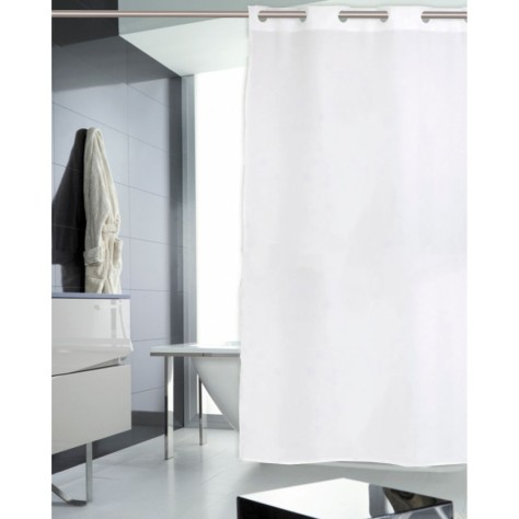 Cortina de Baño Blanca Lisa 180x200 cm – Stilia Home