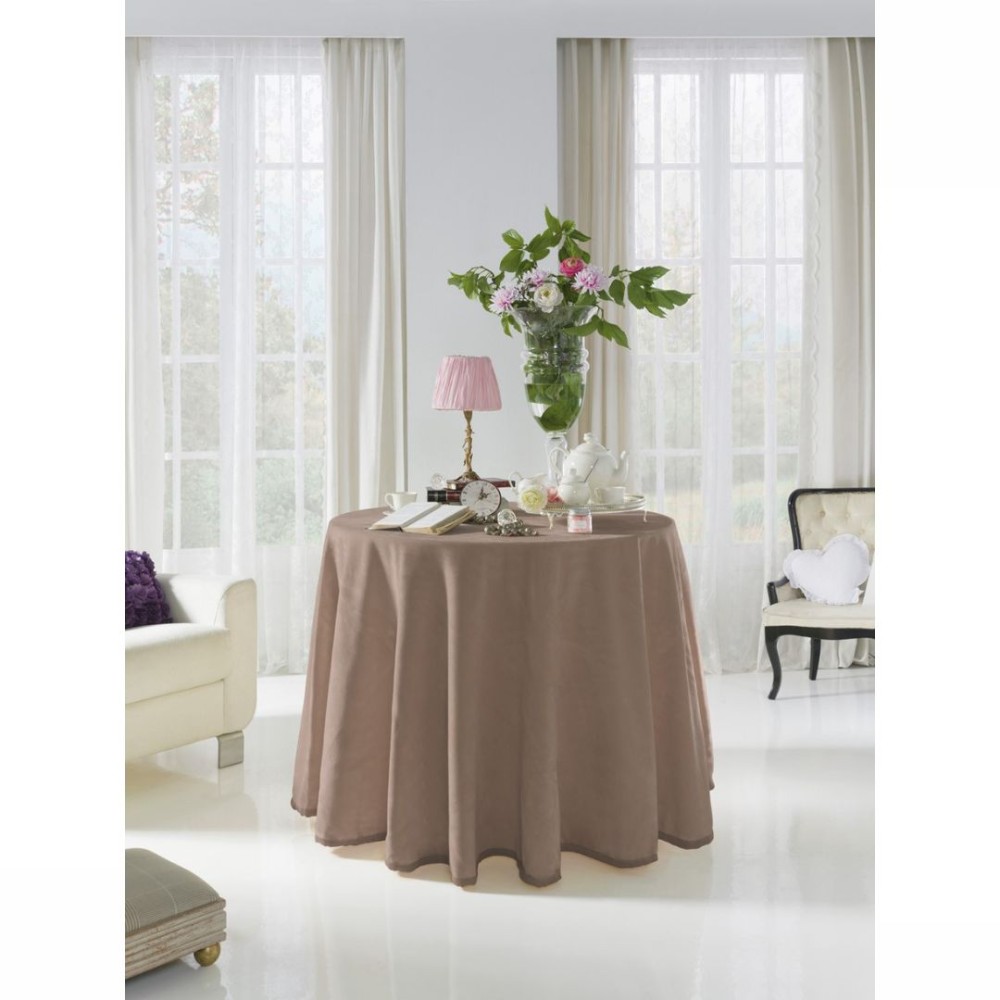 Falda Mesa Camilla Invierno Terciopelo Visón Oscuro