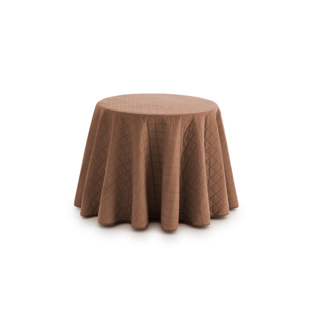 Falda Acolchada Mesa Camilla Invierno Marrón Velvet