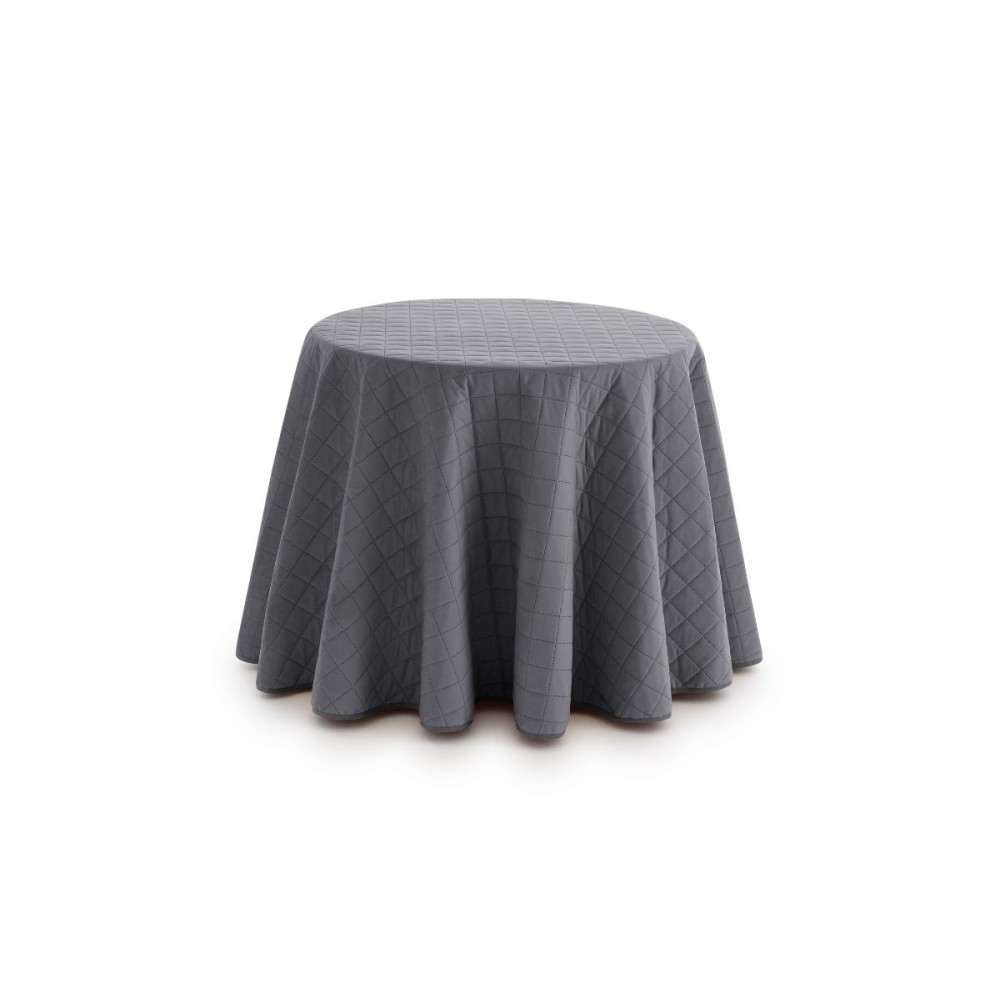 Falda Acolchada Mesa Camilla Invierno Gris Velvet